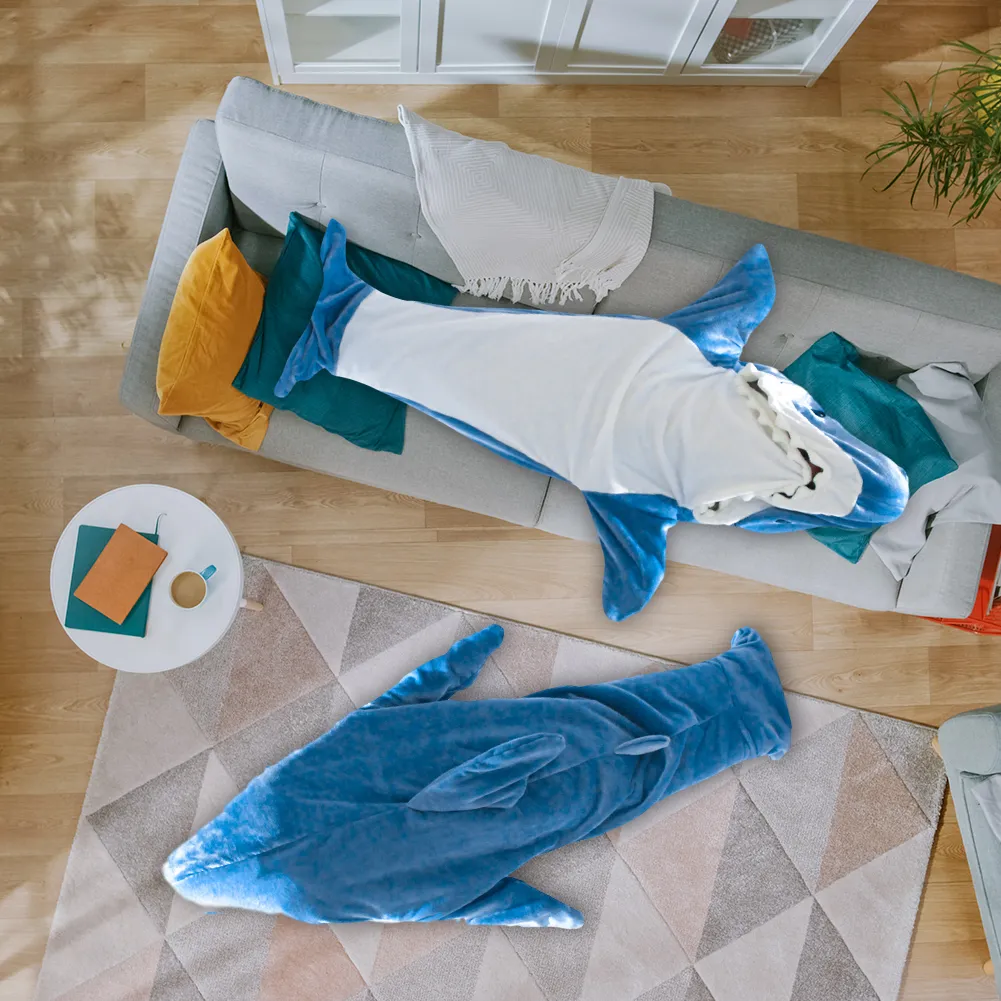 Dive into Cozy Comfort with the Urban Cuddles Shark Blanket